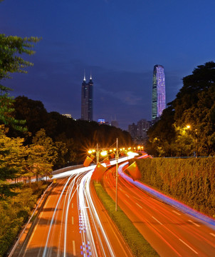 深圳京基大厦夜景