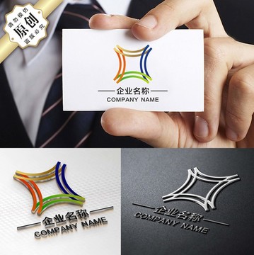 精品LOGO 简洁环形条状标志