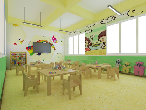 幼兒園教室效果圖