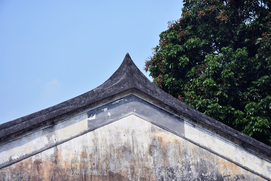 徽派古宅屋檐 屋顶