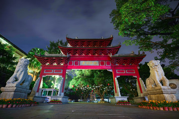 惠州西湖平湖门夜景