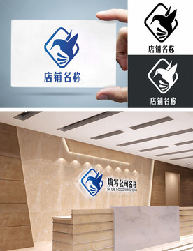 創(chuàng)意LOGO小鳥it科技服裝