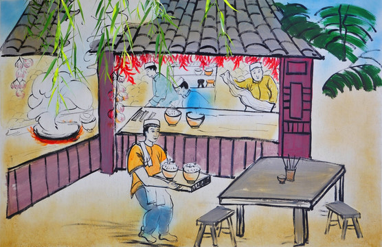 餐館 美麗鄉(xiāng)村