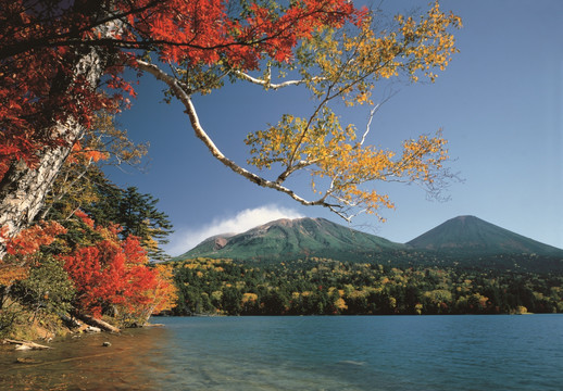 秋天山水风景