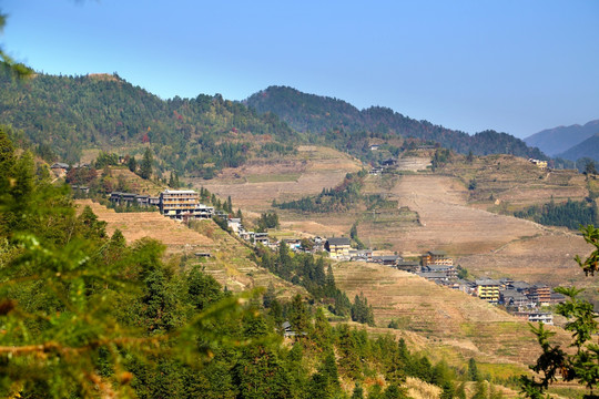 桂林龙胜龙脊梯田龙脊古寨观景区