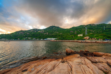 外伶仃岛 海滩岩石