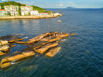 外伶仃岛海滩早晨