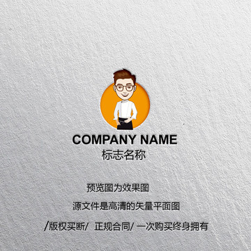 卡通廚師LOGO設計
