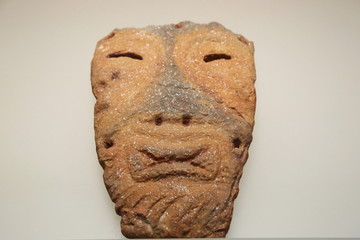 北福地遗址出土的陶面具