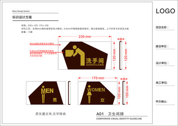 卫生间标牌