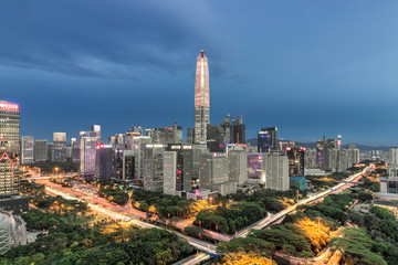 深圳市福田区城市夜景