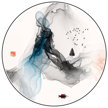 水墨山水畫(huà)