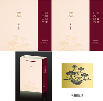 靈芝圖形手提袋