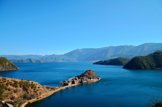 云南 泸沽湖  淡水湖