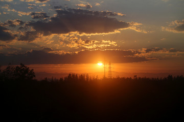 夕阳 晚霞