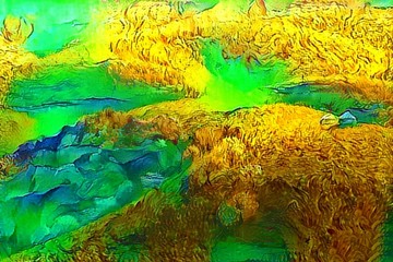 抽象印象派風(fēng)景畫(huà)油畫(huà)室內(nèi)裝飾畫(huà)