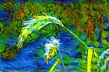 抽象印象派風(fēng)景畫油畫室內(nèi)裝飾畫
