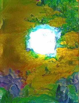 抽象印象派風(fēng)景畫油畫室內(nèi)裝飾畫