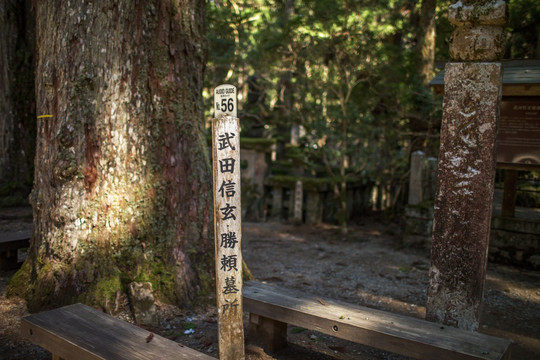 日本高野山武田信玄墓所