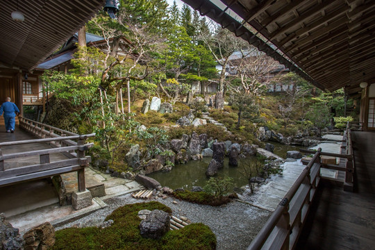 日本高野山莲华定院宿坊庭院