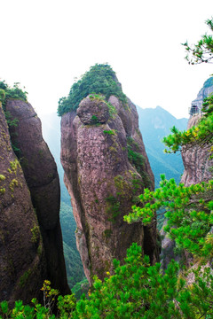 奇峰怪石 自然景观 仙居风景