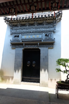 中式建筑大门 铁门 门环