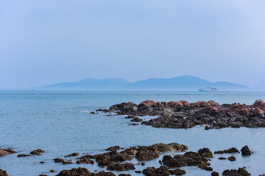 海湾海礁海景