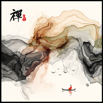 禪意水墨畫(huà)