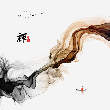 禪境水墨