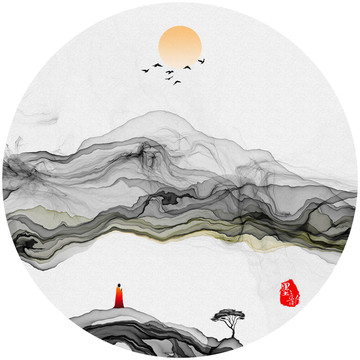 水墨畫 裝飾畫