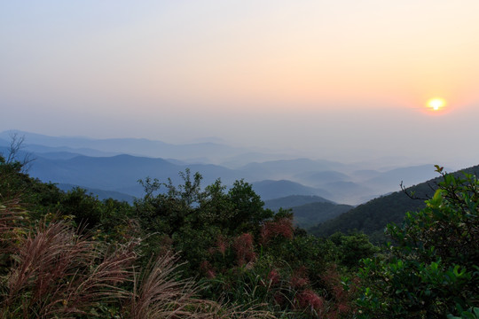 五皇山 日出 云海