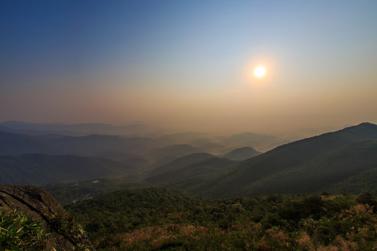 五皇山 日出风光