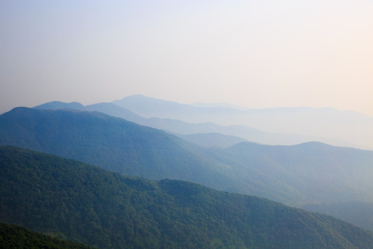 五皇山 云海 群山