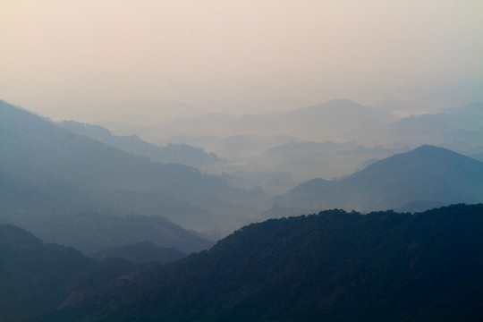 五皇山 日出云海