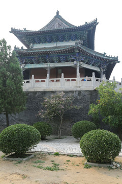 古代建筑神农伏羲台外景