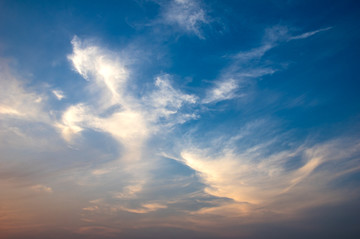 夕阳晚霞天空