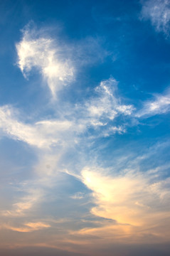 夕阳晚霞天空