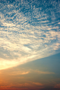 夕阳晚霞天空