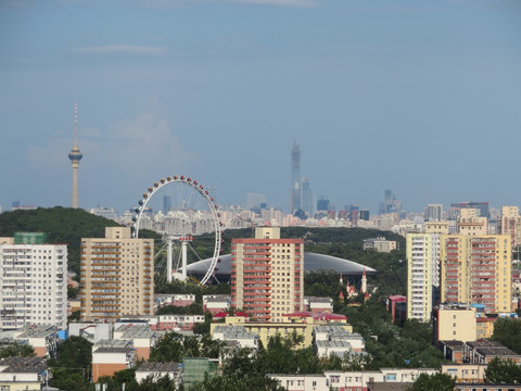 北京石景山风光 城市建筑