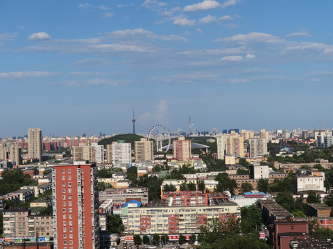 北京石景山风光 城市建筑