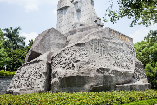抗日战争浮雕 烈士浮雕