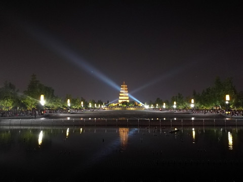 西安大雁塔夜景