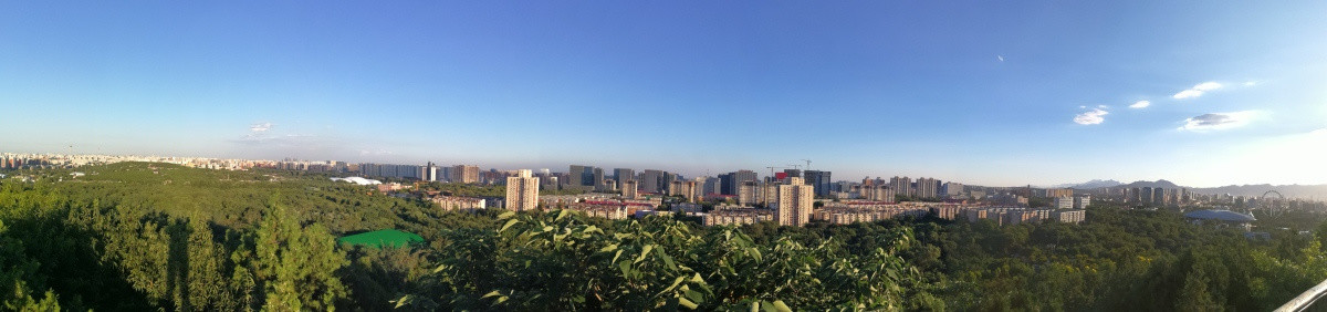 城市景观 落日 全景