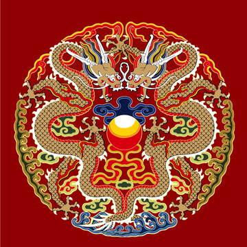 双龙戏珠 中华传统元素