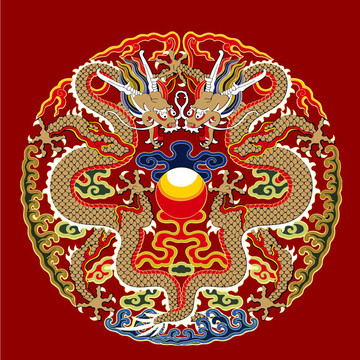 雙龍戲珠 中華傳統(tǒng)元素