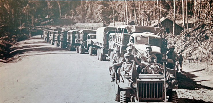 二战美军车队中印公路野人山