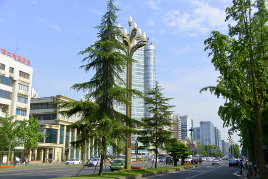 成都人民南路街景