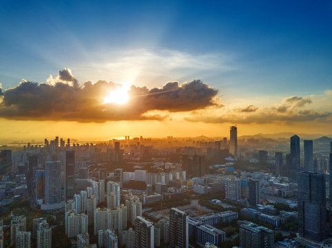 深圳日落 黄昏晚霞