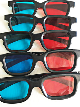 红蓝3D眼镜