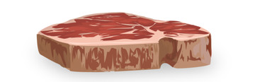 矢量卡通肉塊